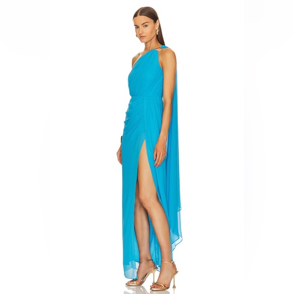 Michael Costello “× REVOLVE Robert Gown” in Small. Bright Blue - Picture 3 of 4